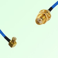 Semi-Flexible Jumper SMA Bulkhead Female to MCX Male Right Angle Semi-Flexible Jumper SMA Bulkhead Female to MCX Male Right Angle