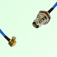 Semi-Flexible Jumper TNC Bulkhead Female with O-Ring to MCX Male Right Angle Semi-Flexible Jumper TNC Bulkhead Female with O-Ring to MCX Male Right Angle