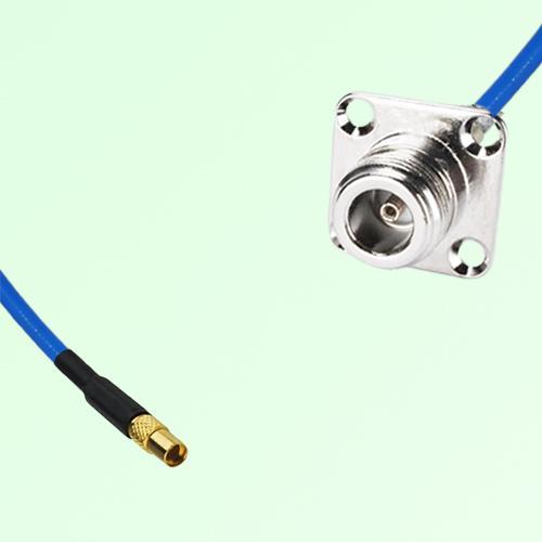 Semi-Flexible Jumper N Female 4 Hole Flange Mount 25x25mm to MMCX Female Semi-Flexible Jumper N Female 4 Hole Flange Mount 25x25mm to MMCX Female