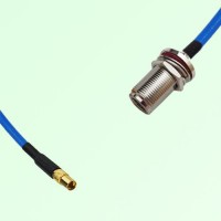 Semi-Flexible Jumper N Bulkhead Female with O-Ring to MMCX Female Semi-Flexible Jumper N Bulkhead Female with O-Ring to MMCX Female