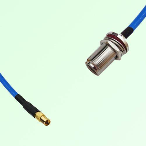 Semi-Flexible Jumper N Bulkhead Female with O-Ring to MMCX Female
