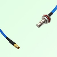 Semi-Flexible Jumper QMA Bulkhead Female with O-Ring to MMCX Female Semi-Flexible Jumper QMA Bulkhead Female with O-Ring to MMCX Female