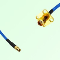 Semi-Flexible Jumper SMA Female 4 Hole Flange Mount 12.7x12.7mm to MMCX Female Semi-Flexible Jumper SMA Female 4 Hole Flange Mount 12.7x12.7mm to MMCX Female