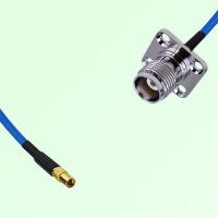 Semi-Flexible Jumper TNC Female 4 Hole Flange Mount 17.5x17.5mm to MMCX Female Semi-Flexible Jumper TNC Female 4 Hole Flange Mount 17.5x17.5mm to MMCX Female