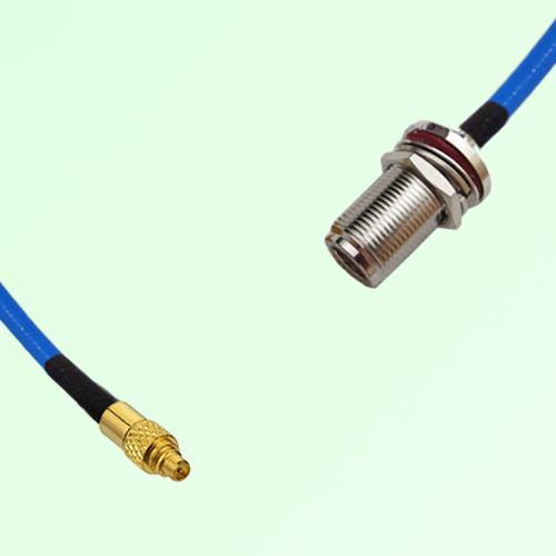 Semi-Flexible Jumper N Bulkhead Female with O-Ring to MMCX Male Semi-Flexible Jumper N Bulkhead Female with O-Ring to MMCX Male