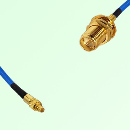 Semi-Flexible Jumper RP SMA Bulkhead Female to MMCX Male Semi-Flexible Jumper RP SMA Bulkhead Female to MMCX Male