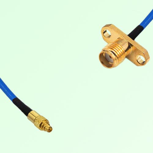 Semi-Flexible Jumper SMA Female 2 Hole Flange Mount to MMCX Male Semi-Flexible Jumper SMA Female 2 Hole Flange Mount to MMCX Male