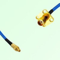 Semi-Flexible Jumper SMA Female 4 Hole Flange Mount 12.7x12.7mm to MMCX Male Semi-Flexible Jumper SMA Female 4 Hole Flange Mount 12.7x12.7mm to MMCX Male