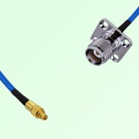 Semi-Flexible Jumper TNC Female 4 Hole Flange Mount 17.5x17.5mm to MMCX Male Semi-Flexible Jumper TNC Female 4 Hole Flange Mount 17.5x17.5mm to MMCX Male