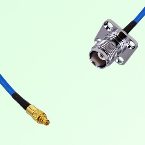 Semi-Flexible Jumper TNC Female 4 Hole Flange Mount 17.5x17.5mm to MMCX Male Semi-Flexible Jumper TNC Female 4 Hole Flange Mount 17.5x17.5mm to MMCX Male