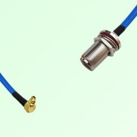 Semi-Flexible Jumper N Bulkhead Female with O-Ring to MMCX Male Right Angle Semi-Flexible Jumper N Bulkhead Female with O-Ring to MMCX Male Right Angle