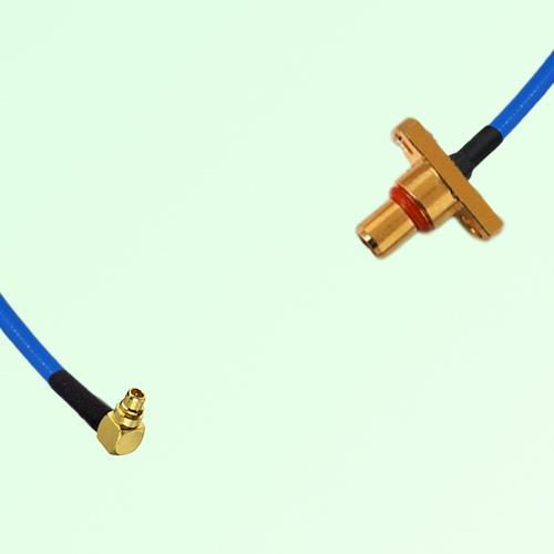 Semi-Flexible Jumper SBMA Male 2 Hole Flange Mount to MMCX Male Right Angle Semi-Flexible Jumper SBMA Male 2 Hole Flange Mount to MMCX Male Right Angle