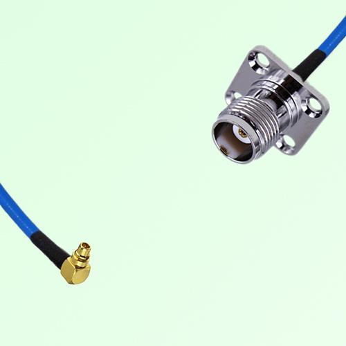 Semi-Flexible Jumper TNC Female 4 Hole 17.5x17.5mm to MMCX Male Right Angle Semi-Flexible Jumper TNC Female 4 Hole 17.5x17.5mm to MMCX Male Right Angle