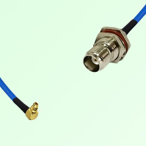 Semi-Flexible Jumper TNC Bulkhead Female with O-Ring to MMCX Male Right Angle Semi-Flexible Jumper TNC Bulkhead Female with O-Ring to MMCX Male Right Angle