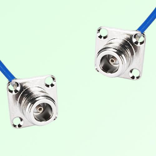 Semi-Flexible Jumper N Female 4 Hole 25x25mm to N Female 4 Hole 25x25mm Semi-Flexible Jumper N Female 4 Hole 25x25mm to N Female 4 Hole 25x25mm