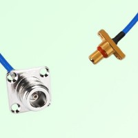 Semi-Flexible Jumper SBMA Male 2 Hole to N Female 4 Hole 25x25mm Semi-Flexible Jumper SBMA Male 2 Hole to N Female 4 Hole 25x25mm