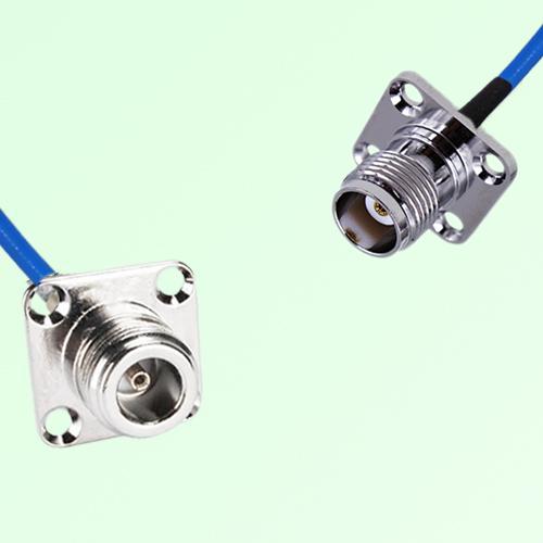 Semi-Flexible Jumper TNC Female 4 Hole 17.5x17.5mm to N Female 4 Hole 25x25mm Semi-Flexible Jumper TNC Female 4 Hole 17.5x17.5mm to N Female 4 Hole 25x25mm