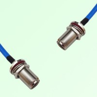 Semi-Flexible N Bulkhead Female with O-Ring to N Bulkhead Female with O-Ring
