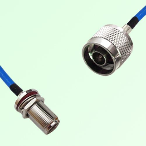 Semi-Flexible Jumper N Bulkhead Female with O-Ring to N Male Semi-Flexible Jumper N Bulkhead Female with O-Ring to N Male