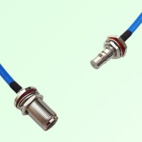 Semi-Flexible QMA Bulkhead Female with O-Ring to N Bulkhead Female with O-Ring Semi-Flexible QMA Bulkhead Female with O-Ring to N Bulkhead Female with O-Ring