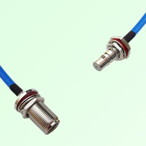 Semi-Flexible QMA Bulkhead Female with O-Ring to N Bulkhead Female with O-Ring Semi-Flexible QMA Bulkhead Female with O-Ring to N Bulkhead Female with O-Ring