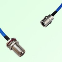 Semi-Flexible Jumper QMA Male to N Bulkhead Female with O-Ring Semi-Flexible Jumper QMA Male to N Bulkhead Female with O-Ring