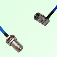 Semi-Flexible Jumper QMA Male Right Angle to N Bulkhead Female with O-Ring Semi-Flexible Jumper QMA Male Right Angle to N Bulkhead Female with O-Ring