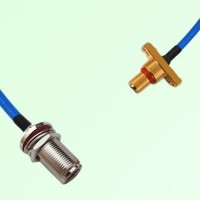 Semi-Flexible Jumper SBMA Male 2 Hole to N Bulkhead Female with O-Ring Semi-Flexible Jumper SBMA Male 2 Hole to N Bulkhead Female with O-Ring