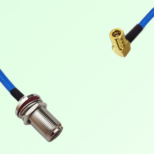 Semi-Flexible Jumper SMB Female Right Angle to N Bulkhead Female with O-Ring Semi-Flexible Jumper SMB Female Right Angle to N Bulkhead Female with O-Ring