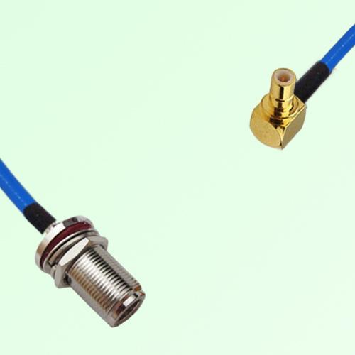 Semi-Flexible Jumper SMB Male Right Angle to N Bulkhead Female with O-Ring