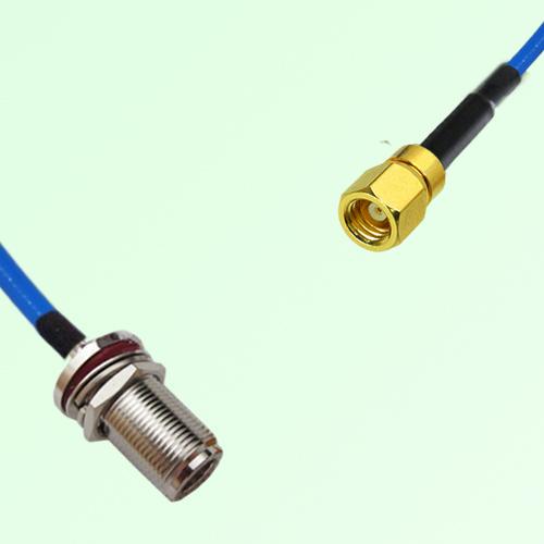 Semi-Flexible Jumper SMC Female to N Bulkhead Female with O-Ring
