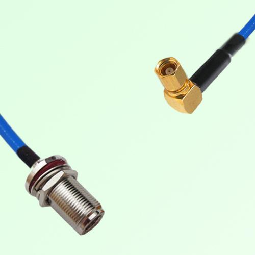 Semi-Flexible Jumper SMC Female Right Angle to N Bulkhead Female with O-Ring Semi-Flexible Jumper SMC Female Right Angle to N Bulkhead Female with O-Ring