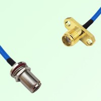 Semi-Flexible Jumper SSMA Female 2 Hole to N Bulkhead Female with O-Ring