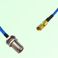 Semi-Flexible Jumper SSMC Female to N Bulkhead Female with O-Ring