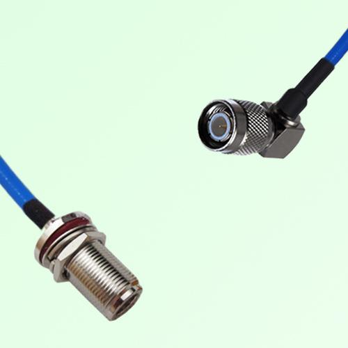 Semi-Flexible Jumper TNC Male Right Angle to N Bulkhead Female with O-Ring Semi-Flexible Jumper TNC Male Right Angle to N Bulkhead Female with O-Ring