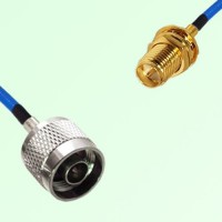 Semi-Flexible Jumper RP SMA Bulkhead Female to N Male