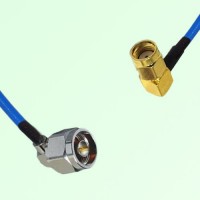 Semi-Flexible Jumper RP SMA Male Right Angle to N Male Right Angle Semi-Flexible Jumper RP SMA Male Right Angle to N Male Right Angle