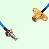 Semi-Flexible Jumper SMA Female 2 Hole to QMA Bulkhead Female with O-Ring Semi-Flexible Jumper SMA Female 2 Hole to QMA Bulkhead Female with O-Ring