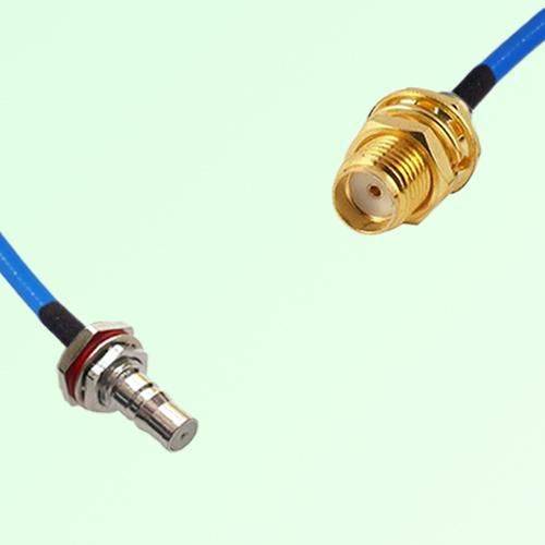 Semi-Flexible Jumper SMA Bulkhead Female to QMA Bulkhead Female with O-Ring Semi-Flexible Jumper SMA Bulkhead Female to QMA Bulkhead Female with O-Ring