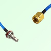 Semi-Flexible Jumper QMA Bulkhead Female with O-Ring to SMA Male Semi-Flexible Jumper QMA Bulkhead Female with O-Ring to SMA Male