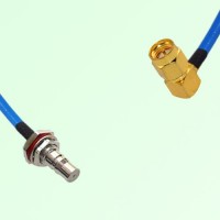 Semi-Flexible Jumper SMA Male Right Angle to QMA Bulkhead Female with O-Ring Semi-Flexible Jumper SMA Male Right Angle to QMA Bulkhead Female with O-Ring