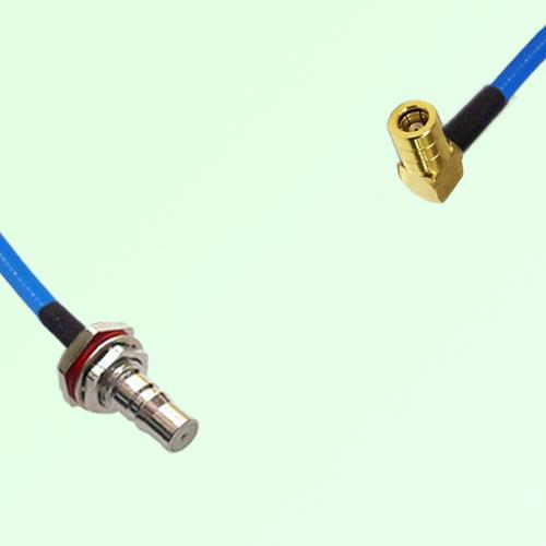 Semi-Flexible Jumper SMB Female Right Angle to QMA Bulkhead Female with O-Ring Semi-Flexible Jumper SMB Female Right Angle to QMA Bulkhead Female with O-Ring