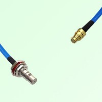 Semi-Flexible Jumper SMP Female to QMA Bulkhead Female with O-Ring Semi-Flexible Jumper SMP Female to QMA Bulkhead Female with O-Ring