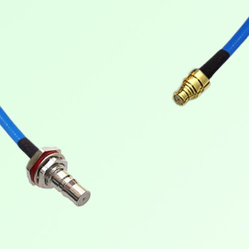 Semi-Flexible Jumper SMP Female to QMA Bulkhead Female with O-Ring Semi-Flexible Jumper SMP Female to QMA Bulkhead Female with O-Ring