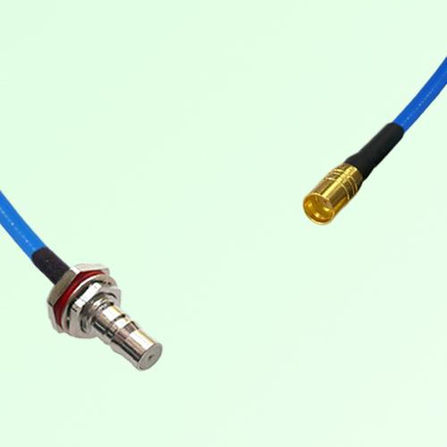 Semi-Flexible Jumper SMP Male to QMA Bulkhead Female with O-Ring Semi-Flexible Jumper SMP Male to QMA Bulkhead Female with O-Ring