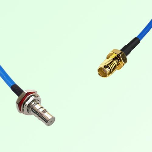 Semi-Flexible Jumper SSMA Female to QMA Bulkhead Female with O-Ring