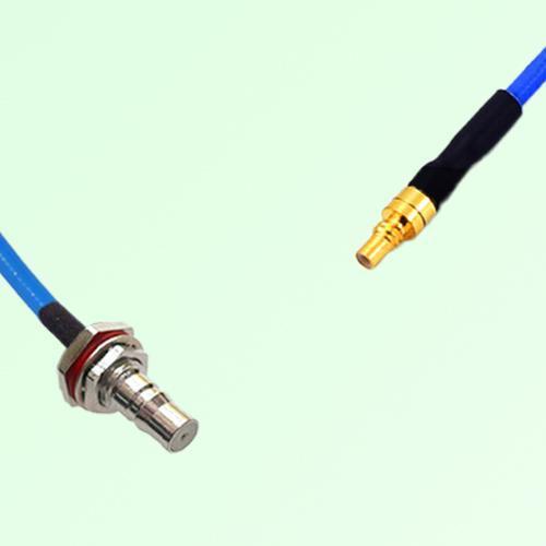 Semi-Flexible Jumper SSMC Male to QMA Bulkhead Female with O-Ring Semi-Flexible Jumper SSMC Male to QMA Bulkhead Female with O-Ring