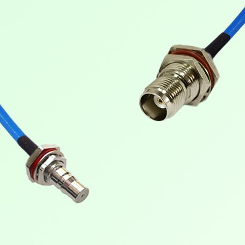 Semi-Flexible TNC Bulkhead Female with O-Ring to QMA Bulkhead Female with O-Ring Semi-Flexible TNC Bulkhead Female with O-Ring to QMA Bulkhead Female with O-Ring