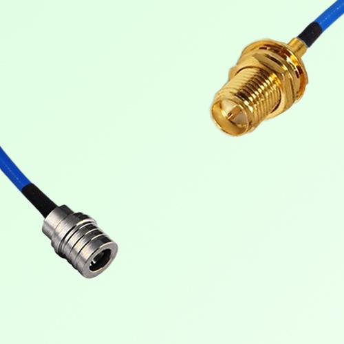 Semi-Flexible Jumper RP SMA Bulkhead Female to QMA Male Semi-Flexible Jumper RP SMA Bulkhead Female to QMA Male