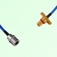 Semi-Flexible Jumper SBMA Male 2 Hole Flange Mount to QMA Male Semi-Flexible Jumper SBMA Male 2 Hole Flange Mount to QMA Male